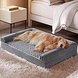 BFPETHOME Dog Beds for Large Dogs, Orthopedic Dog Bed for Medium Large Dogs,Big Waterproof Couch Pet Bed with Removable Washable Cover