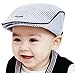 Creazy® Cute Baby Infant Boy Girl Stripe Beret Cap Peaked Baseball Hat (Blue)