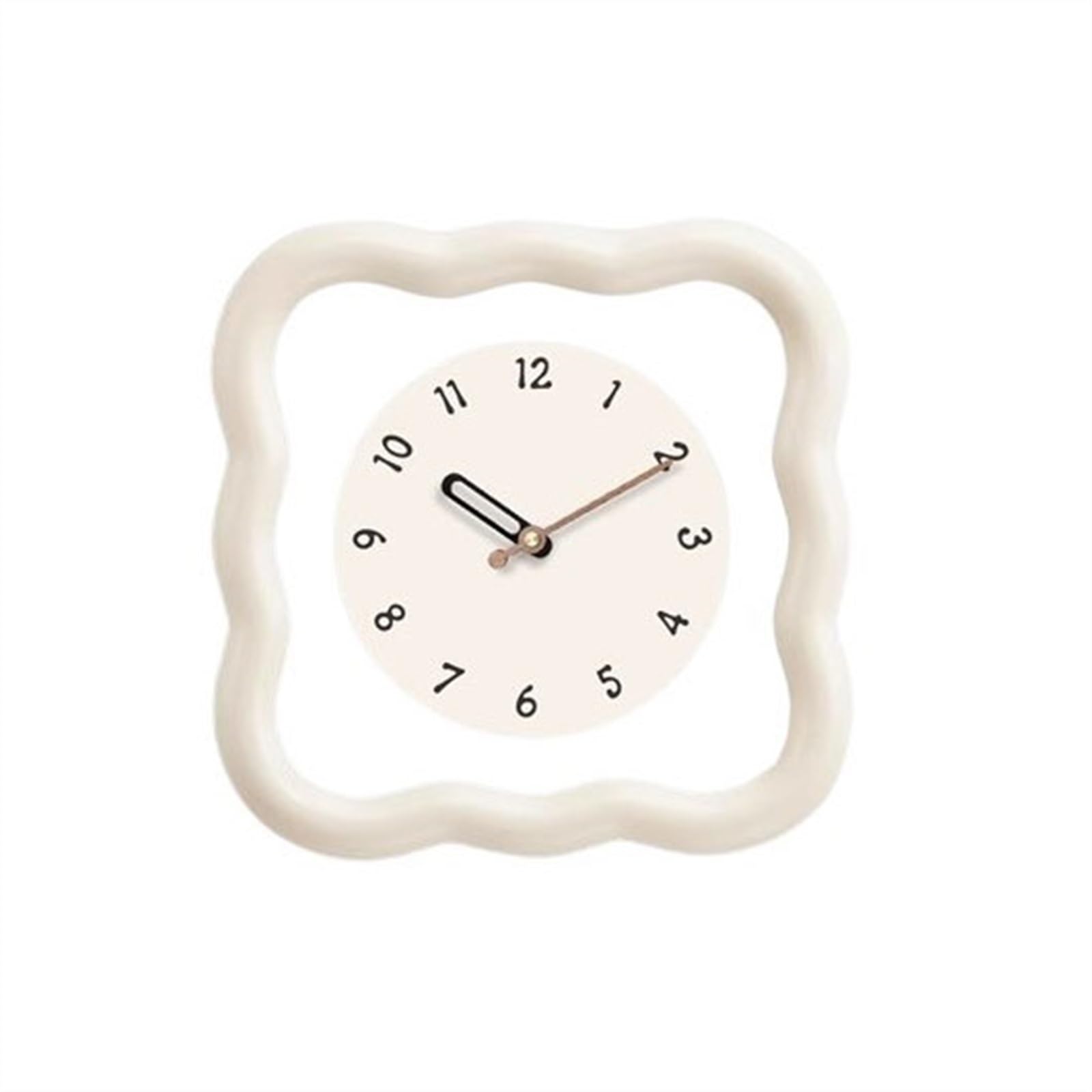 EINES Wall Clocks Cream Small Living Room Wall Clock Creative Clock Mute Clock Wall Hanging Modern minimalist Wall Clock Decoration(S)