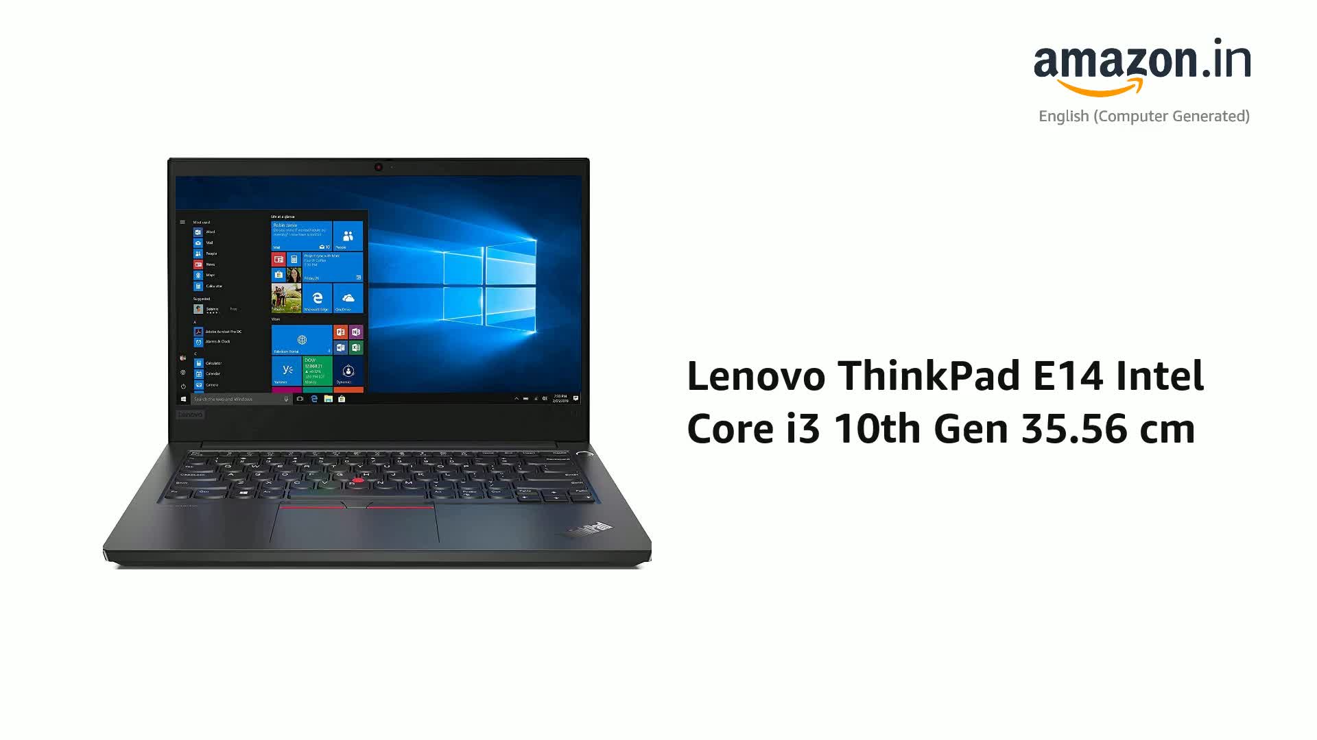 Lenovo ThinkPad E14 Intel Core i3 10th Gen 14-inch Full HD Thin Lenovo ThinkPad E14 Intel Core i3 10th Gen 14-inch Full HD Thin