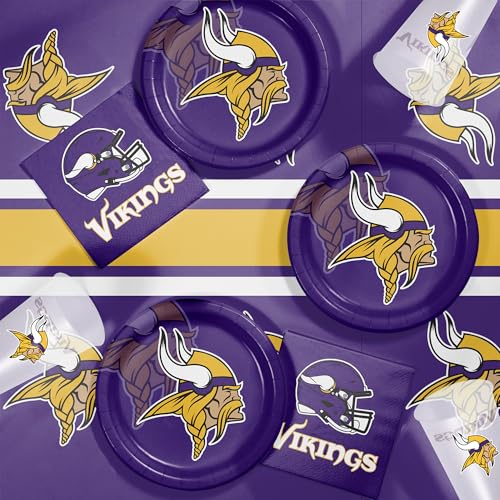 Nappe Minnesota Vikings lot de 3 en plastique résistant et imperméable