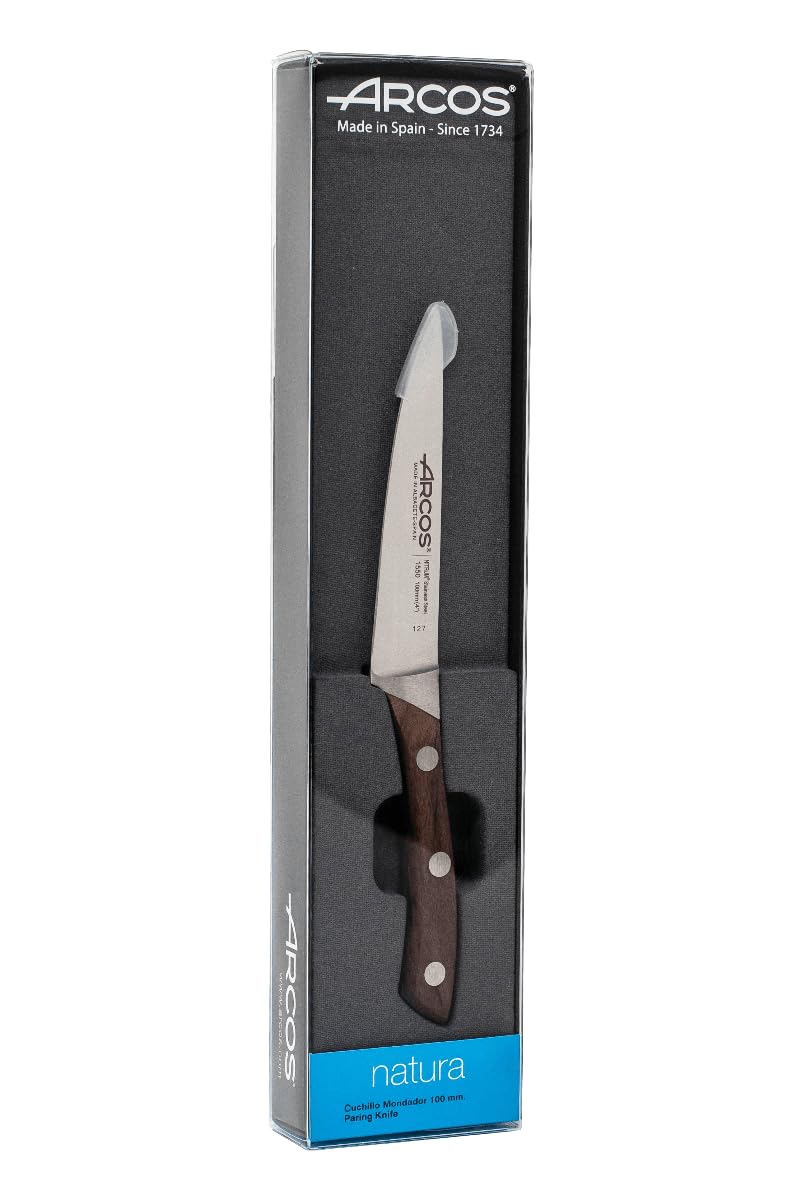 Arcos Natura 154910 coltello per verdure marrone acciaio inox Nitrum palissandro lama seghettata