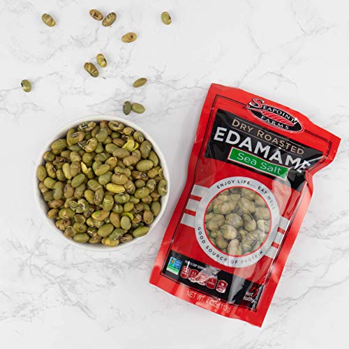 Seapoint Farms Sea Salt Dry Roasted Edamame, 4 oz Gluten-Free Snack (12 pack) - Thumbnail 5