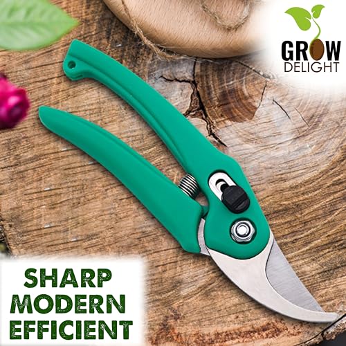 Image of Heavy Duty Pruner cutter for Home Garden | Pruning Cutter for Plants With Steel Blades & Teflon Coating Blade, Tree Trimmers, Wood Branch Trimmer, Grass Cutting Scissors
