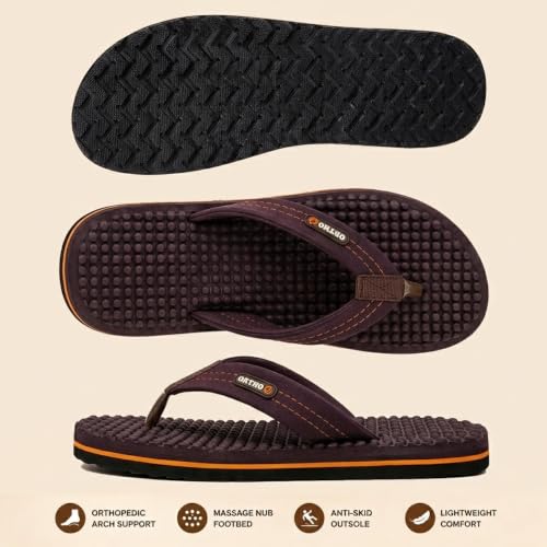 Image of ORTHO JOY House Slipper for Women's Care | Orthopaedic | Diabetic | Acupressure | Comfortable | MCR | Flip Flop Ladies and Girl's Home for Daily Use