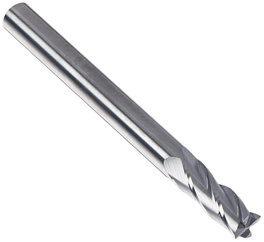 Kodiak Cutting Tools KCT136508 USA Made Premium Solid Carbide End Mill Long Series, 4 Flute, 3/8", 1" Flute Length, 4" Overall Length