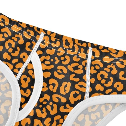 Fur Leopard Spot Little Boys Cotton Briefs Soft Breathable Comfortable Tag-Free Underwear4