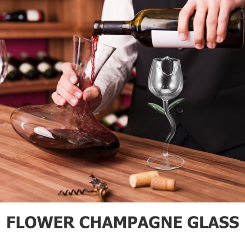 Copa de vino de rosa de 150ml para regalo de bodas y aniversarios 4