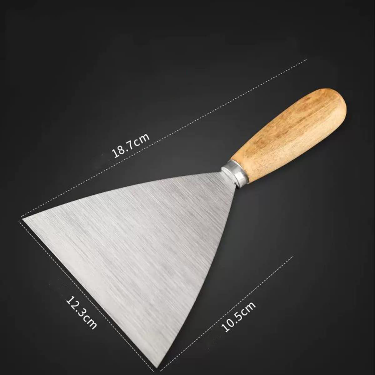 Spatola for stucco, 5 pezzi 1 2 3 4 5 pollici Set di spatole for stucco con manico in legno Spatola in acciaio inossidabile Spatola for stucco for cartongesso Raschietto for carta da parati