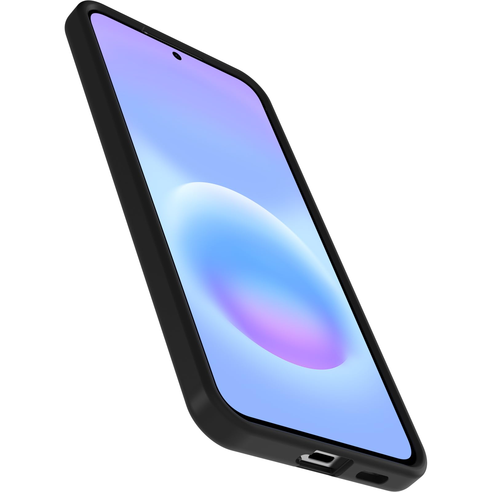 OtterBox Cover React Series per Samsung Galaxy A57 5G, resistente a shock e cadute fino, cover ultrasottile, testata a norme MIL-STD 810G, Trasparente/Nero, Senza Retail Package