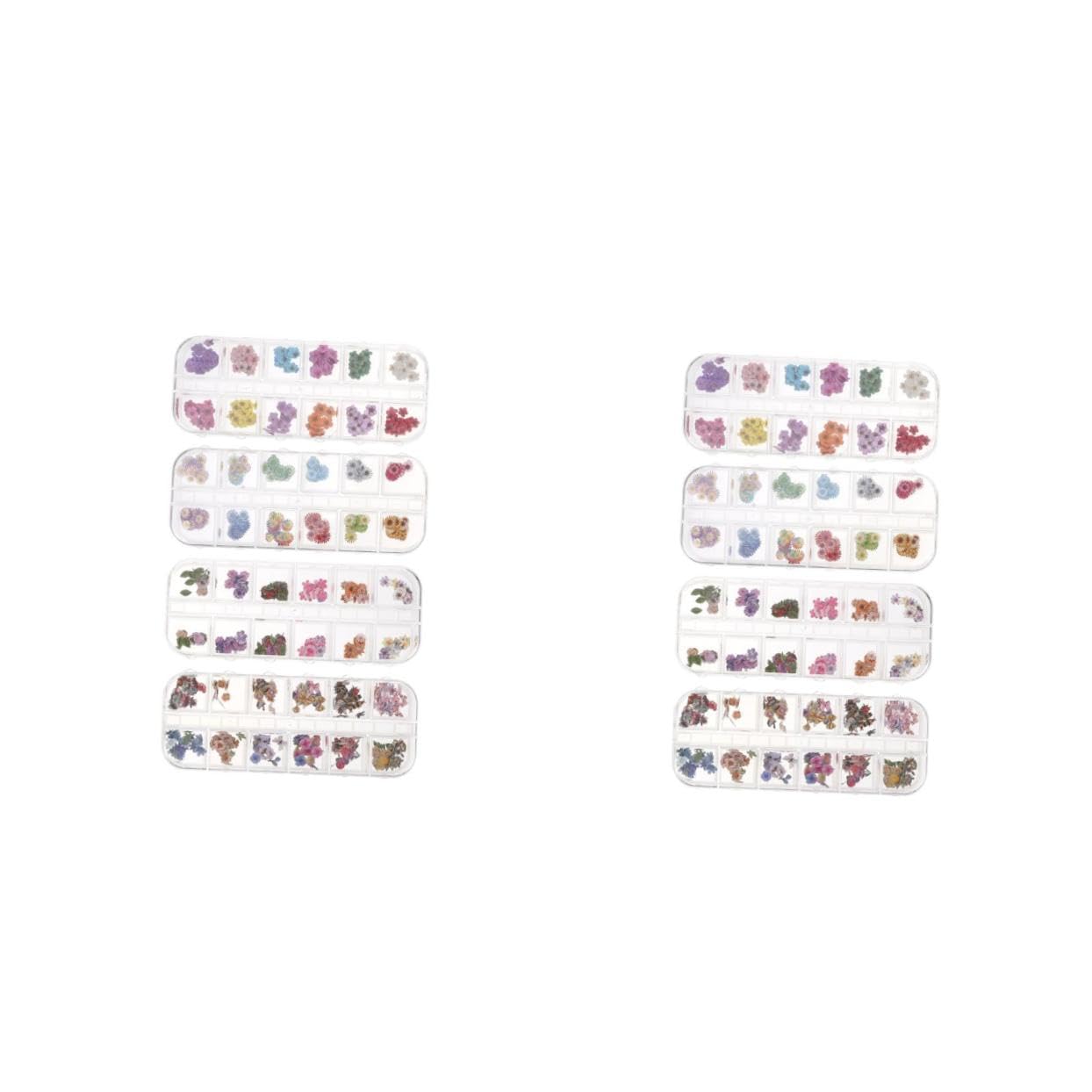 SHERCHPRY 2 Set Fogli Di Unghie Adesivi Per Unghie Numero Arte Delle Unghie Decalcomanie Per Unghie Adesivo Decorazioni Per Unghie Forniture Per Unghie Colorato Polpa Di Legno 4 Scatole*2