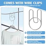 Retractable Clothesline Indoor, Non-Sagging Outdoor Clothes Line Retracting 15.7 Feet Heavy Duty Laundry Line Retractable Wall Mounted Clothes Line Outdoors (Square-Grey) - Image 5