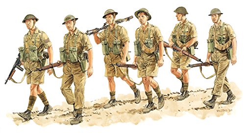 British army infantry marching Italy 1943-44 maquette figurine DR6380