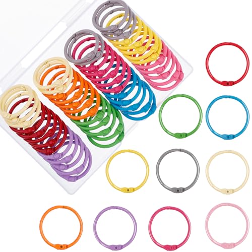 HAUTOCO 50Pcs Binder Rings