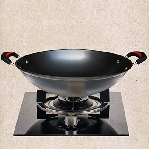 Wok grande de hierro fundido para inducción 34-38 cm miniatura 2