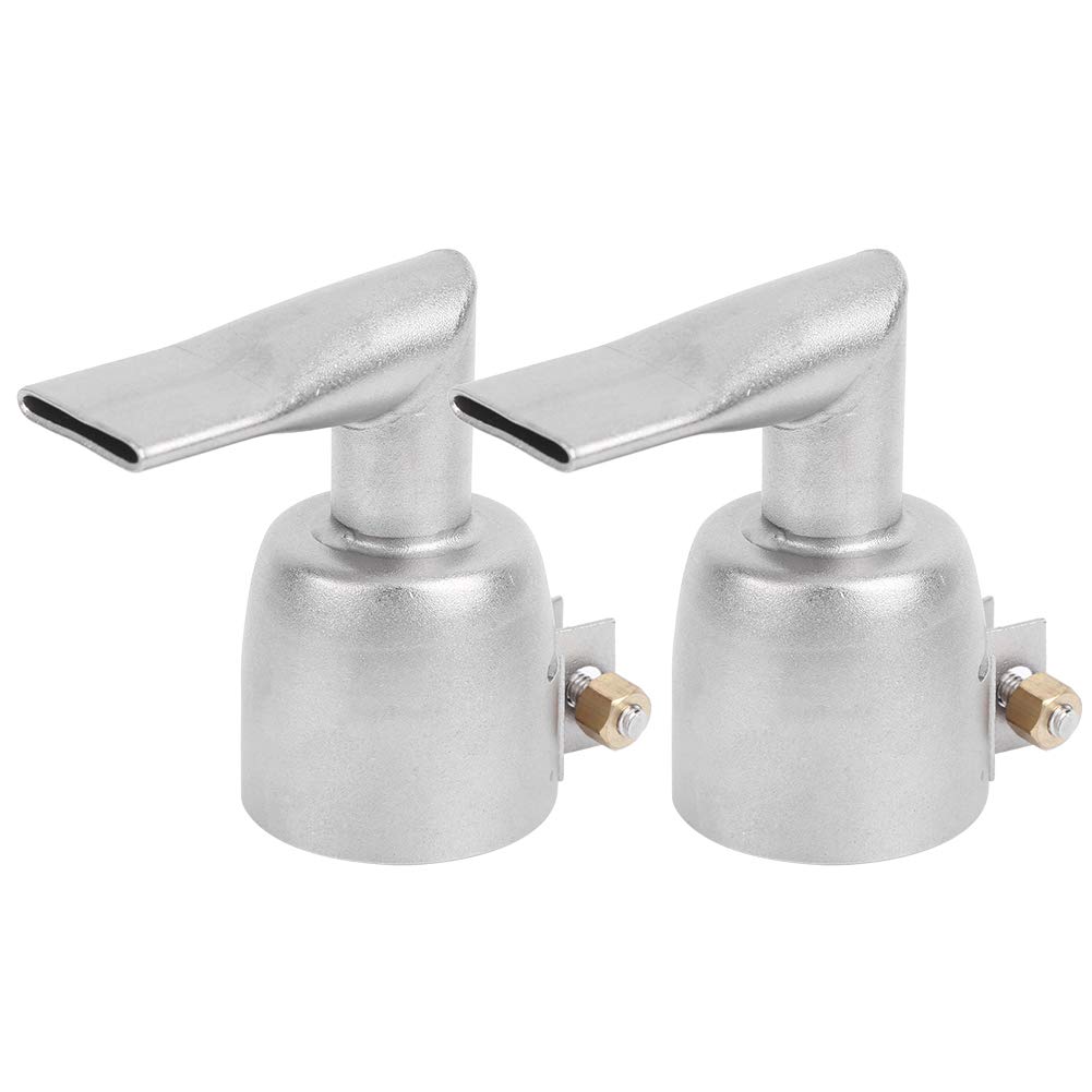 Walfront 2Pcs 20Mm 90 Degree Angled Wide Slot Plastic Welding Nozzle For Hot Air Heat Gun Tool With Weld Tip Accessory Compatible With Plastic Repair Welding And Thermoplastic Fabrication