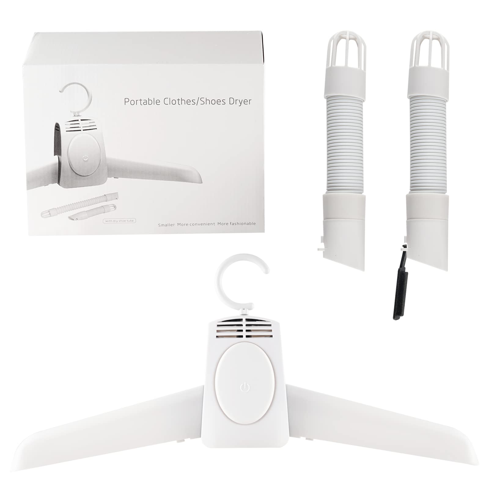 Portable Clothes Dryer Mini Travel Dryer Machine 65℃ Portable Laundry Dryer for Apartments Travel (W