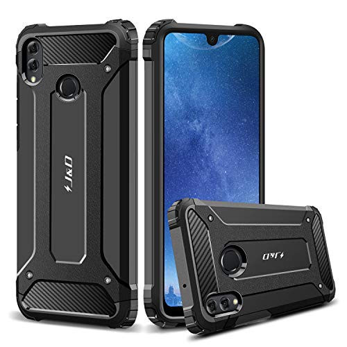 J&D Compatible para Honor 8X MAX Funda, [Armadura Delgada] [Doble Capa] [Protección Pesada] Híbrida Resistente Funda Protectora y Robusta para Huawei Honor 8X MAX - [NO para Huawei Honor 8X] - Negro