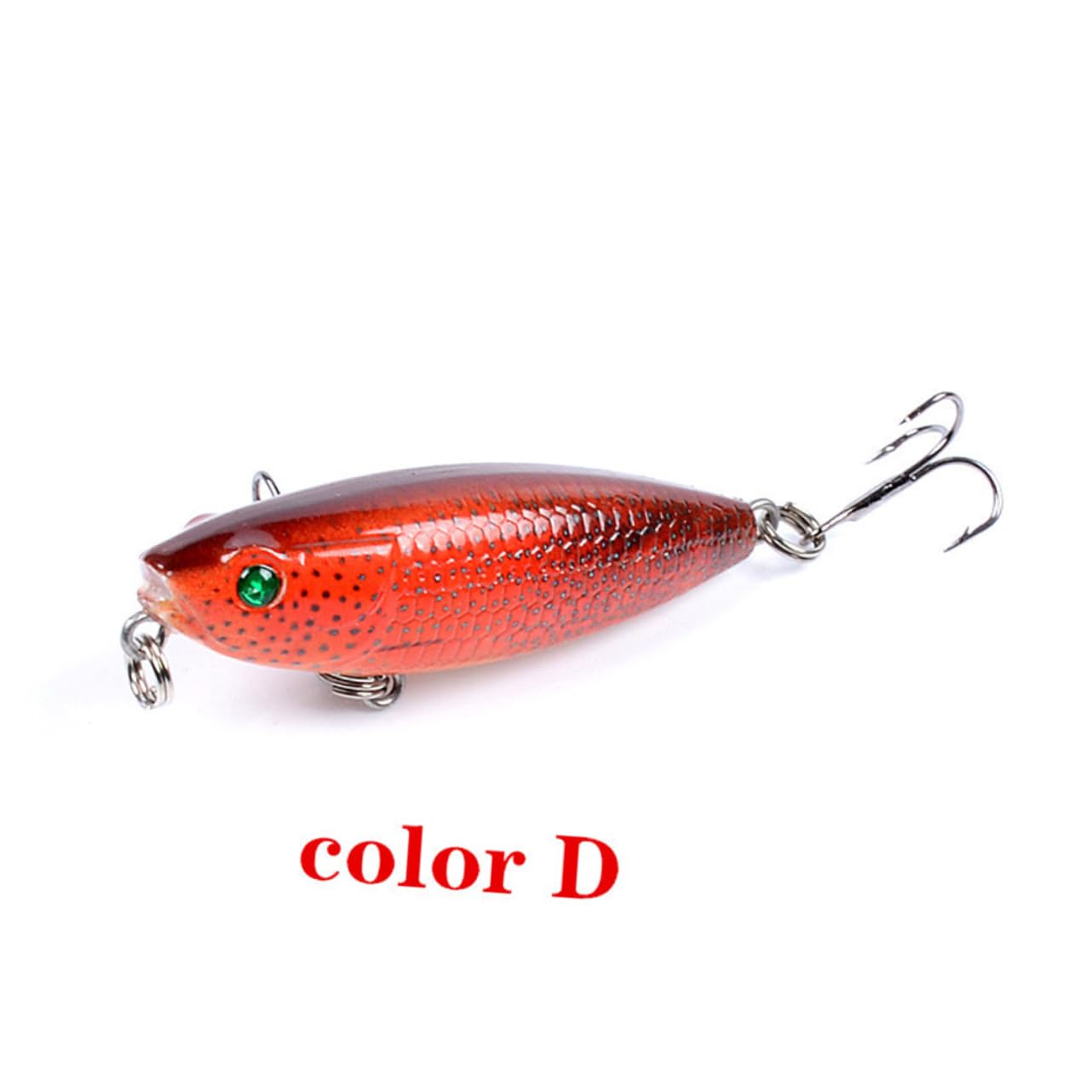 Leurres Swimbaits Réalistes pour La Pêche Bar Leurres Kit De Leurres Matériel De Pêche Rigide Appâts Crayon avec Triples Puissants Appâts Flottants