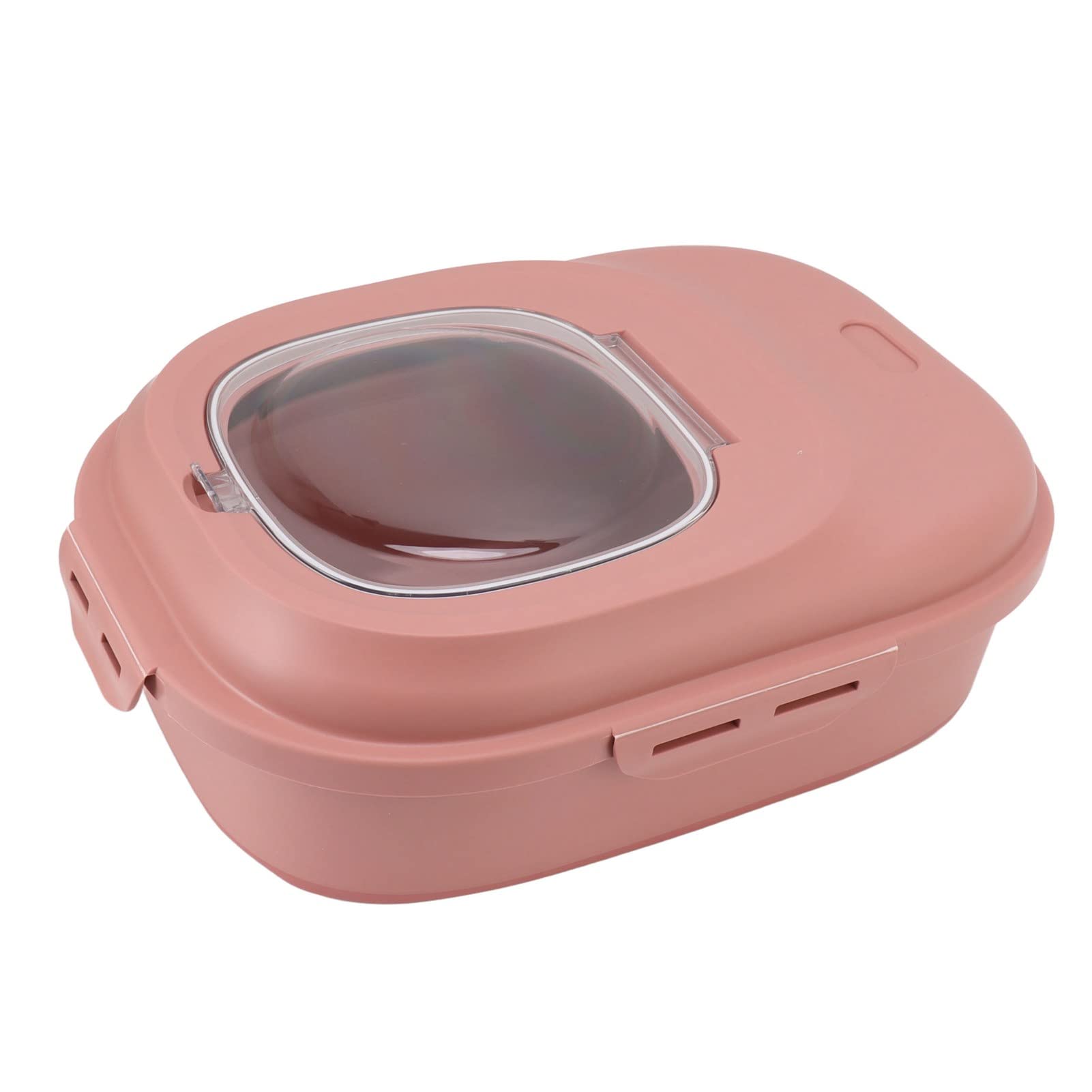 Contenedor de Granos de Alimentos, Contenedor de Arroz Sellable Plegable de Gran Capacidad para el Hogar con Taza Medidora para Nueces (Rosa)