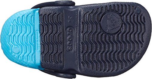 Image of Crocs Unisex-Child Electro Clogs, Navy /Electric Blue, 12 Little Kid