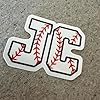 Personalized Name Baseball UV Transfer Sticker Custom Baseball Helmet Hard Hat Stickers Sport Waterproof Die-Cut Vinyl Transparent Sticker for Water Bottle Laptop Hard Hat Stickers Gifts for Her Him/1 #4