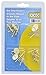 OOK 59243 Picture Hangers, Art Hangers, One Step Installation, Brass Finish, 60Lb., 18 Piece