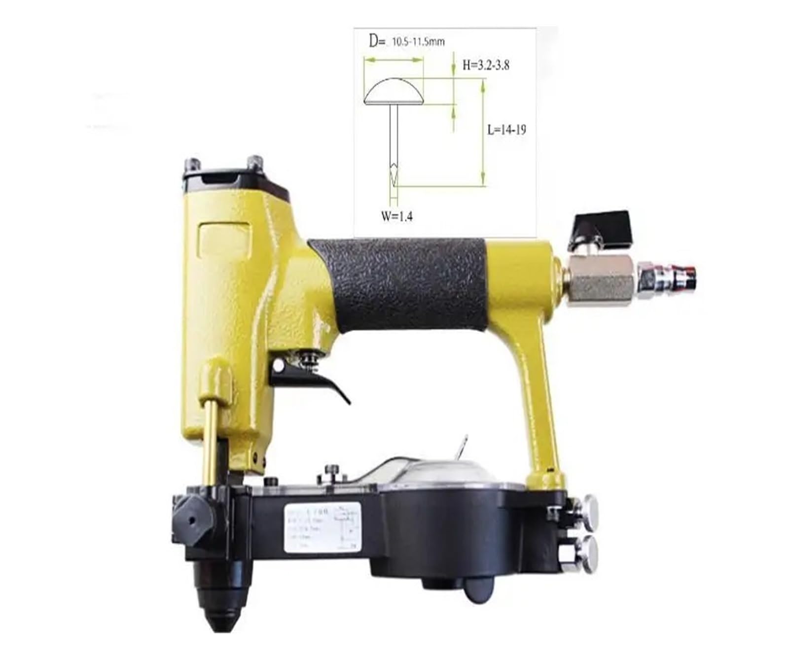 Pistola Sparachiodi, Perni Pneumatici Cucitrice Alimentazione Automatica Air Deco Chiodatrice Pneumatica Pistola For Mobili Utensile For Legno Puntine Da Disegno Chiodatrice ZN-12