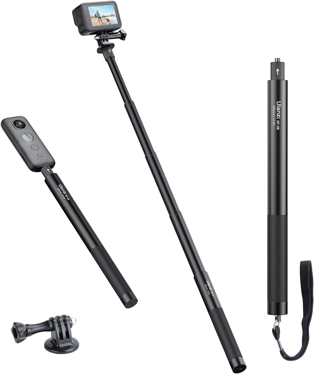 Yantralay MT-58 Invisible Monopod for Insta 360 Camera Compatible with ONEX3/X2, ONE R/ONER RS/Insta Go3/Go2 & All Other Insta & Action Cameras (MT-58 (28-120 Cms)) (B0CNT53V16) Amazon Price History, Amazon Price Tracker