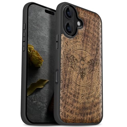 Coque iPhone 17 bois étui Magsafe antichoc TPU coque artistique Carveit