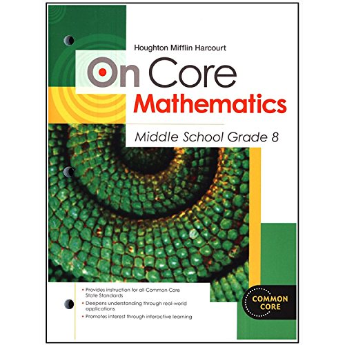 Houghton Mifflin Harcourt On Core Mathematics: Reseller Package Grade 8