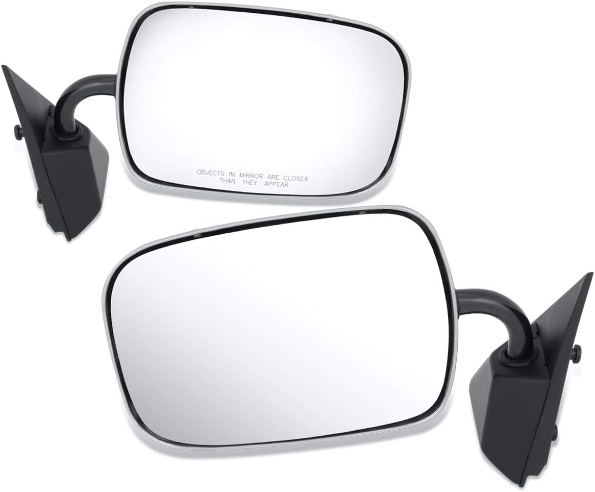 Auto Dynasty GM1320106 GM1321103 Pair OE Style Manual Side View Door Mirror Compatible with Yukon Escalade 92-01