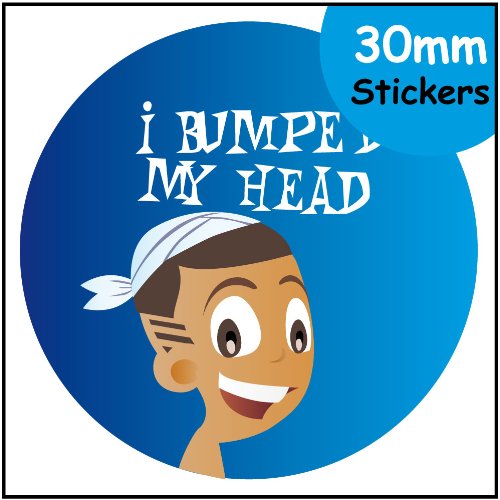 'I bumped my head' reward stickers