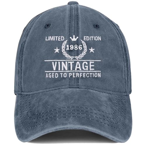 Image of 40th Birthday Gifts for Men Women Hats 1985 Vintage Hat 40 Embroidered Baseball Cap