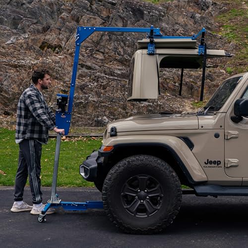 Image of EZLIFT Hard Top Remover Lift for Gladiator JT and 2019 - Up JLU, One-Person Removal System, Remove Hardtop in Minutes, Patent Pending