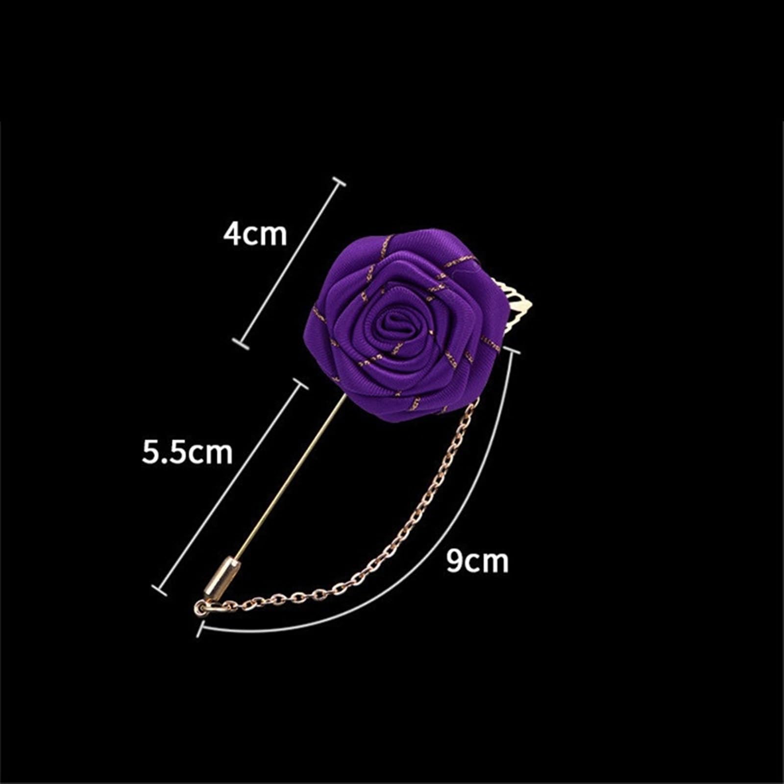 Hochzeit Corsage 10 STÜCKE Groomsmen Boutonniere Hochzeit Corsage Bräutigam Brosche Pins Seide Rose Blume Bräutigam Revers Pin Männer Anzug Hochzeit Zubehör(Grey)