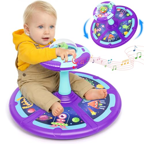 Wdmiya Toddler Sensory Toys 360 Spinning Chair with Lights and Music