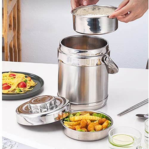contenitore per il pranzo, Bento Boxes Portapranzo termico impilabile isolato sotto vuoto(M)