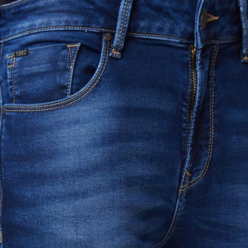 Image of Spykar Men's Skinny Fit Low-Rise Casual Jeans
