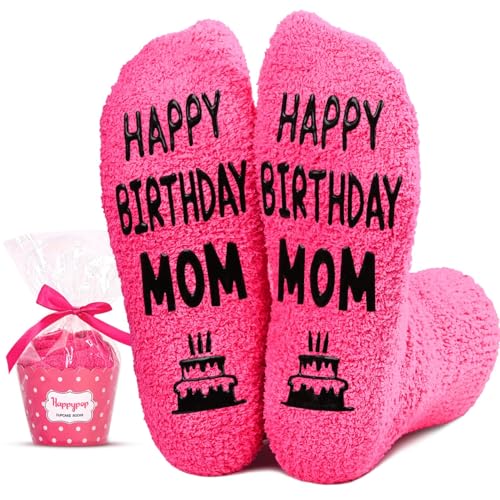 HAPPYPOP Birthday Gifts for Mom - Mom Birthday Gifts from Daughter Son, Socks for Her Mother