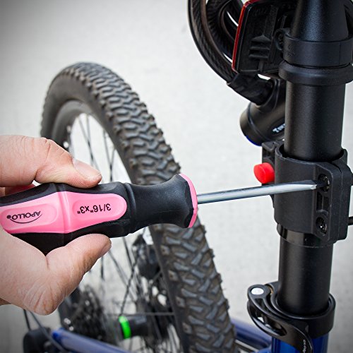 Apollo Tools Set of 6 Pink Screwdrivers with Donation to Breast Cancer Research - DT5006P - Image 5