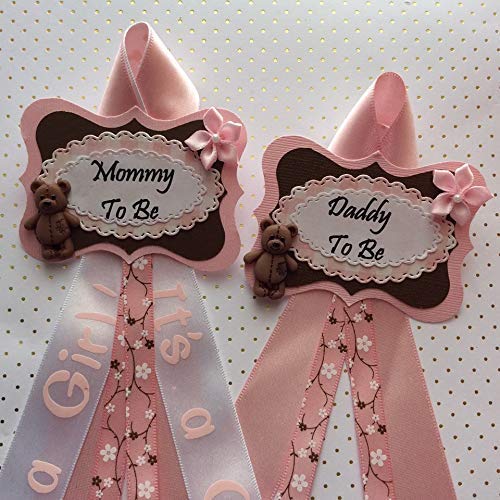 pink teddy bear baby shower