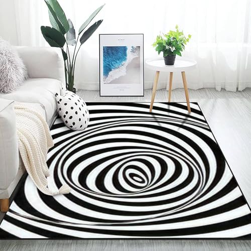 Tapis de salon imprimé 3D avec support pour décoration chambre