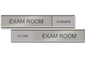 Exam Room Slider Sign, 6" x 1" "Available/In Use" - "Made in the USA!"