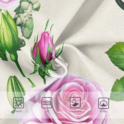 Realistic Pastel Colorful Roses Beige Toddler Underwear Custom 2t Cotton Panties Little Girl Florals Briefs Underpants3