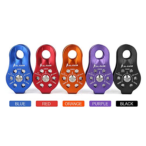 Polia, Andoer Polia fixa profissional para cabo de trole polia com rolamento de esferas, escalada em