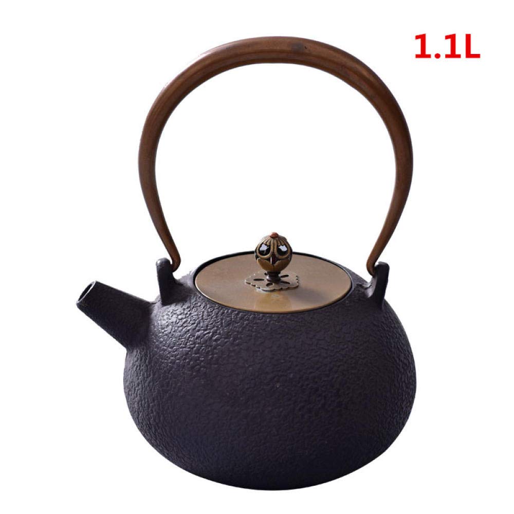 1 Set di teiera in ghisa, teiera Giapponese Tetsubin, bollitore Elettrico, Strumenti Kungfu, bollitore Elettrico per Il tè, Crepe per Il tè 1 1 L-Come Mostrato (Come Mostrato)