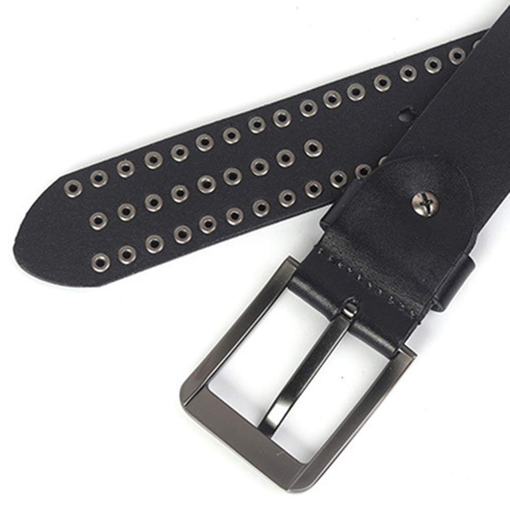 Punk-Ledergürtel Unisex Rivet Gürtel Hip Hop casual personalisierter Nietgürtel Handmade Mode Trend Style Einstellbare Größe für Jeanshosen