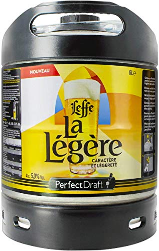 Bier PerfectDraft 1 x 6-Liter Fass Leffe La Légère Bier - Lager. Zapfanlage für Zuhause. Inklusive 5 euros Pfand Cover