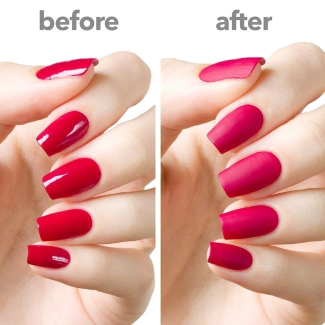Bolt Bee Matte Top Coat – 15ml No Wipe Gel Top Coat for Gel Polish, Long-Lasting Velvet Matte Finish, Soak Off UV/LED Gel, Chip-Resistant, Non-Yellowing Nail Art Sealant 3